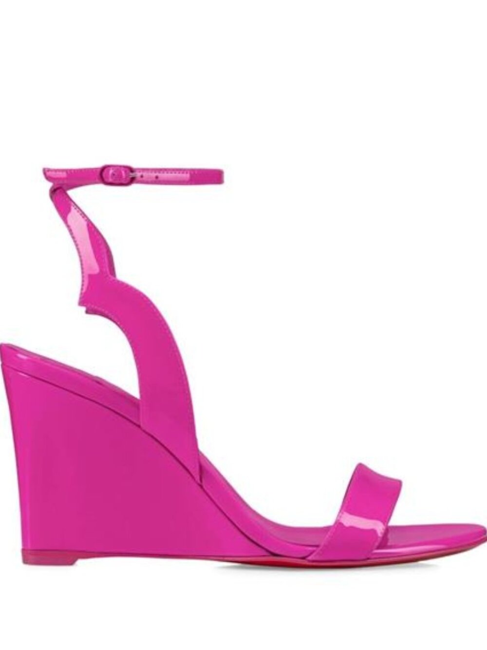 Christian Louboutin  ZEPPA CHICK 85 Ankle Strap Wedge Heels Sandals Shoes